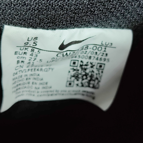 NIKE CUSTOM AF1 Air Force 1 Low Black Lilac Outline Sneakers Men's Shoes Size 9. - Picture 10 of 11